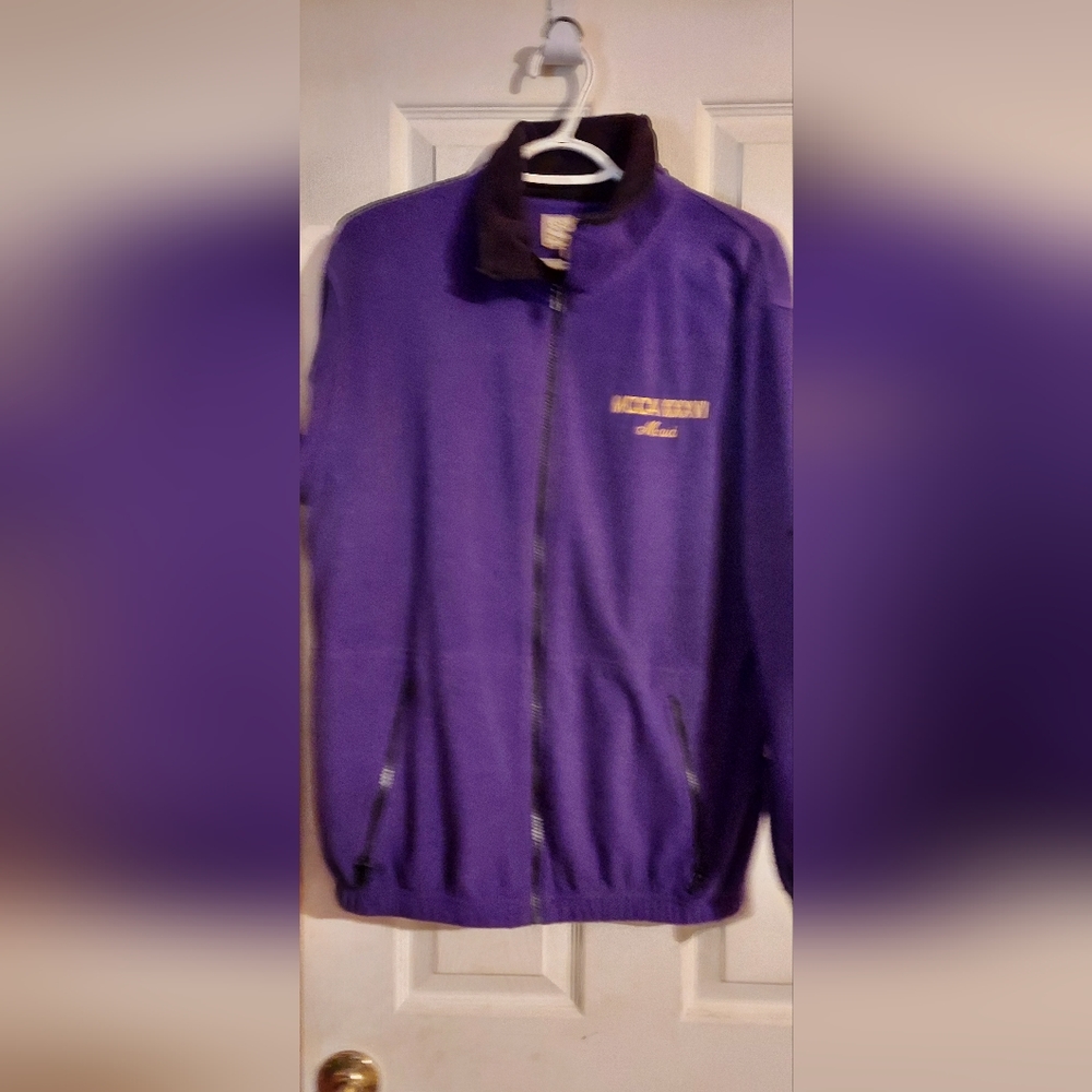 Purple fleece jacket size small